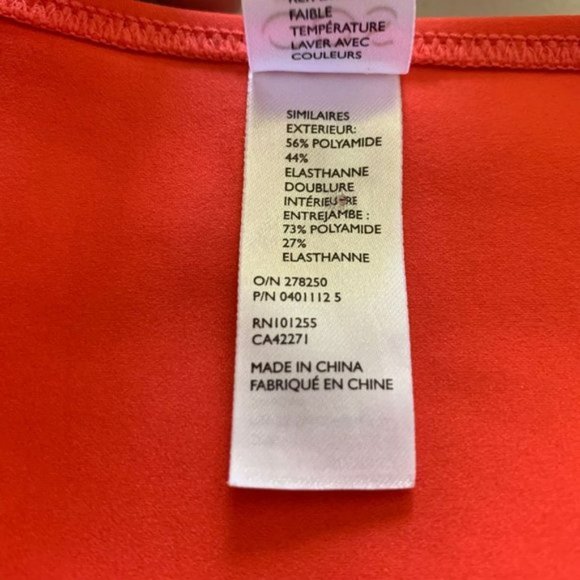 COS  Collection Of Style 2-Piece Bikini Swimsuit Swimwear Size 6 Coral Small S - Picture 12 of 13